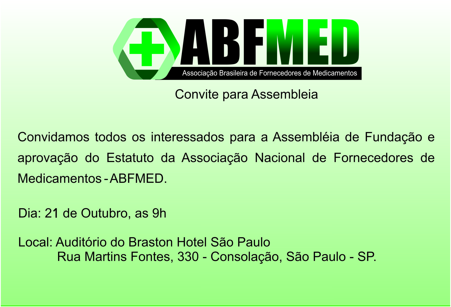 Registro da 1ª Assembleia Geral