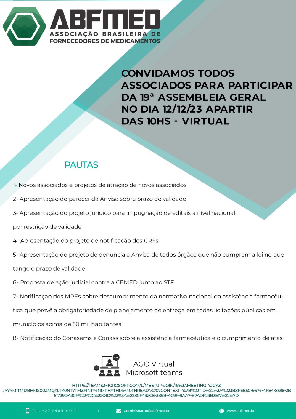 19ª Assembleia Geral Ordinária